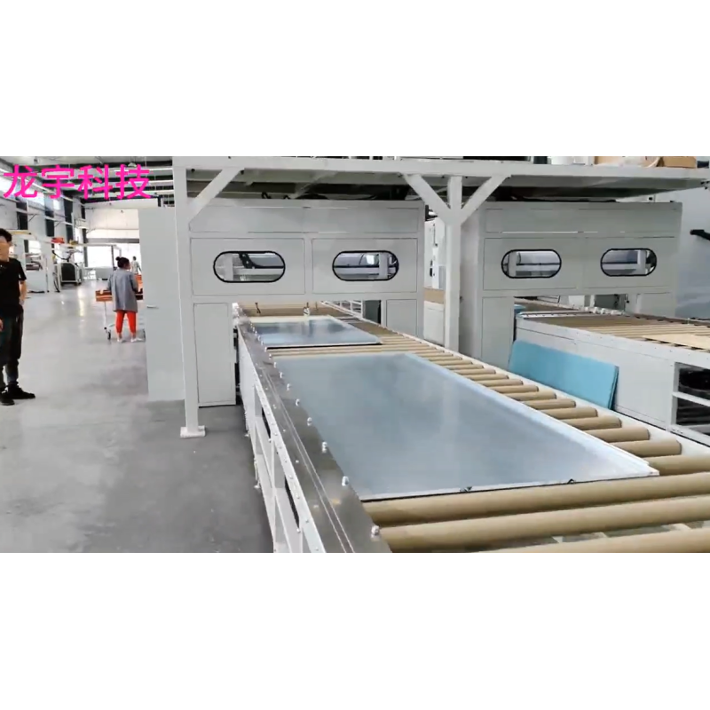 Custom Fully Automatic Production Line 1300mm SPC Panel Laminating Press Machine
