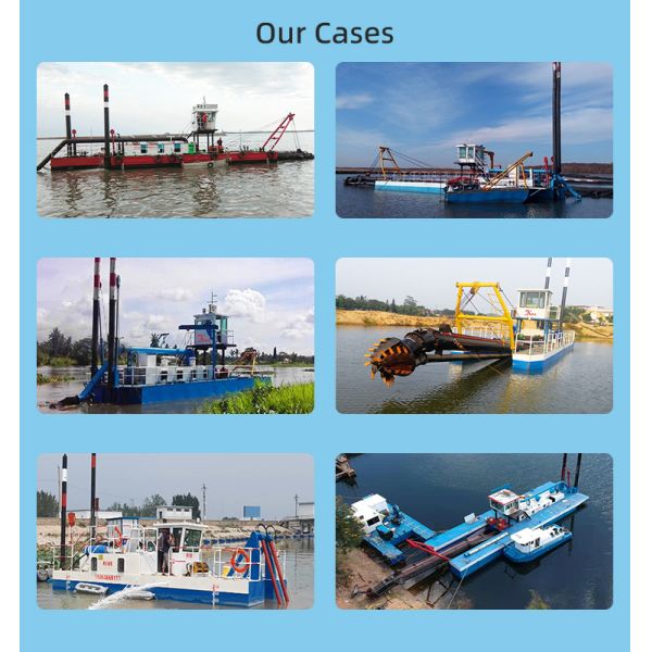 Diesel Cutter Suction Dredger 130Kw with Trailing Suction Hopper