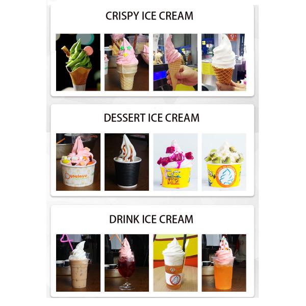 2023 Commercial Soft Serve Ice Cream Machine with 43KG Capacity and Making Function