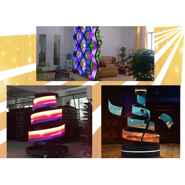 P2.5 Customized Soft Flexible LED Display Indoor Full Color 16 Bit Gray Level