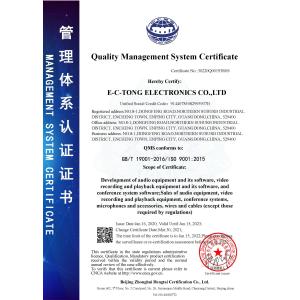 Shenzhen Gestton Industrial Co., LTD Certifications