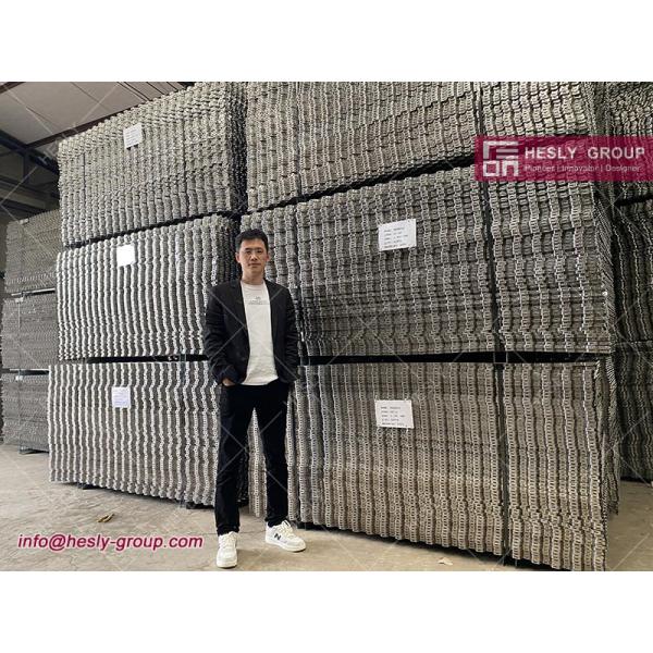 410S Hex Metal Mesh for Refractory Lining, 14#, 2" hexagonal hole