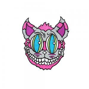 China Halloween Devil Biker Clothing Embroidered Patches Iron On 4 Inch Height on sale