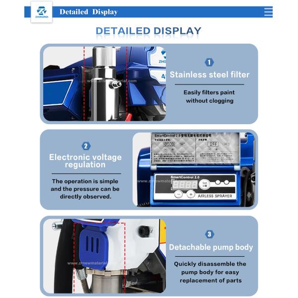 3200 Watt Electric Airless Paint Sprayer Rustproof Electric Airless Painting Machine
