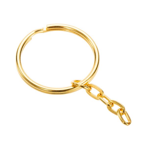 Key Chain Accessories,Key Chains Key Rings Customised,Metal Gold Split Key Chain Ring Holder