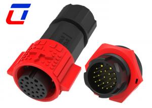 China Industrial 2 Pin Panel Mount Power Connector 20 Pin Waterproof Data Connector on sale