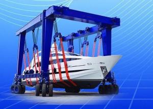 Double Trolley Girder Mobile Gantry Crane , Port Lifting Equipment Easy Operation