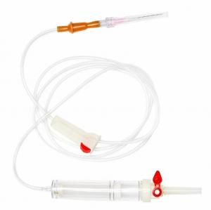 China EO Gas Sterilized Disposable Blood Transfusion Set 15-60 Drops/Ml Flow Rate on sale