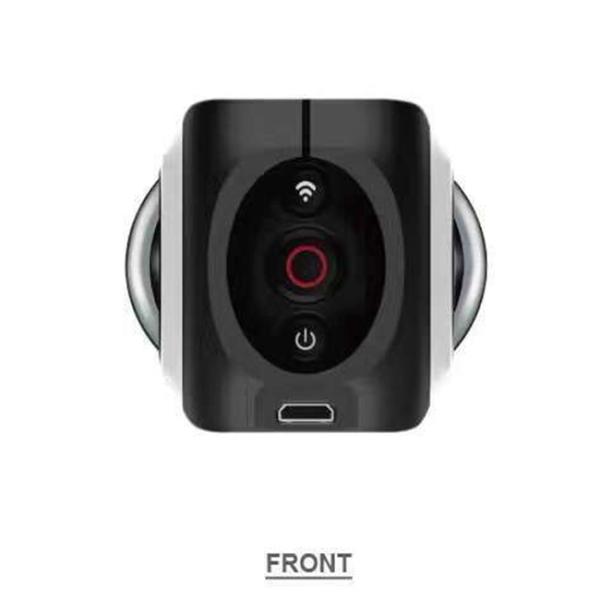 2.4G Remote VR 360 Camera Panoramic Dual Lens With IP68 Level Waterproof Case