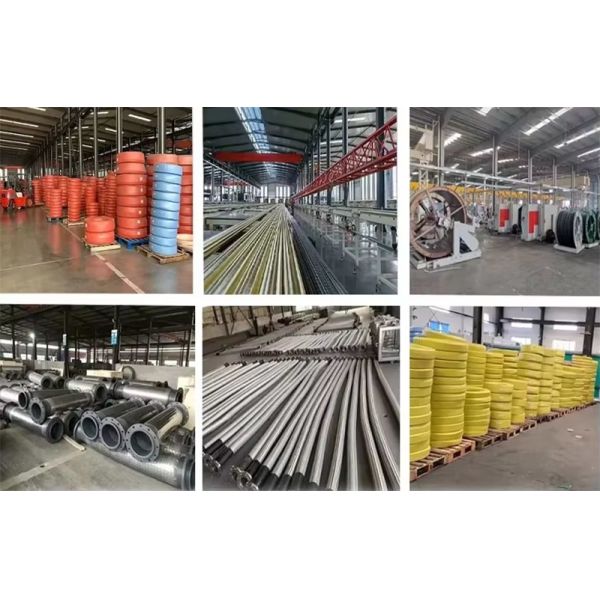 Water Lay Flat Discharge Hose Marine Rubber Discharge Pipe Multi Layer Construction