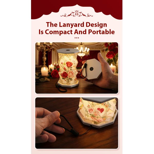 3D Novelty Folding Handmade Paper Lights Table Lamp Customized