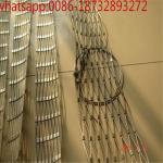China Stainless Steel Cable Mesh Netting(knotted &ferrule type)/stainless steel rope aviary mesh / zoo animal mesh for sale