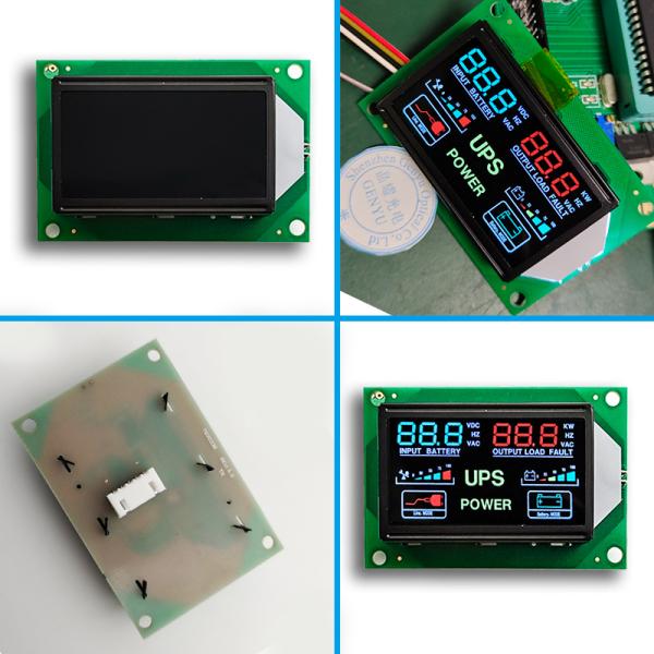VA LCD Module COB LCM AIP31621E Driver White Backlight UPS LCD Display