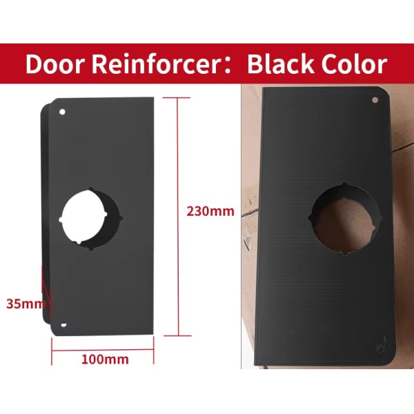 Modern Steel Security Door Lock with Screw Installation Durable Additional Door Lock Edge Reinforcer