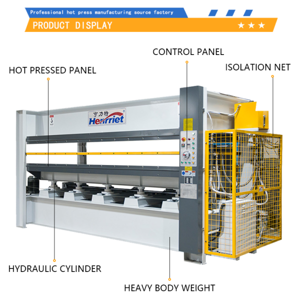 Efficient Double-Layer Laminating Machine with 120T Maximum Pressure and Precise Temperature Control for Curtain Wall Panels