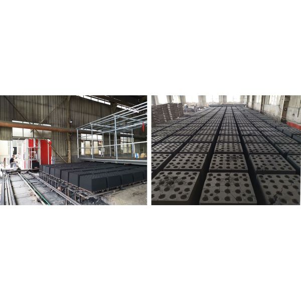 Efficient Pouring Production Line Equipped With Horizontal Sand Moulding Machine Automatically
