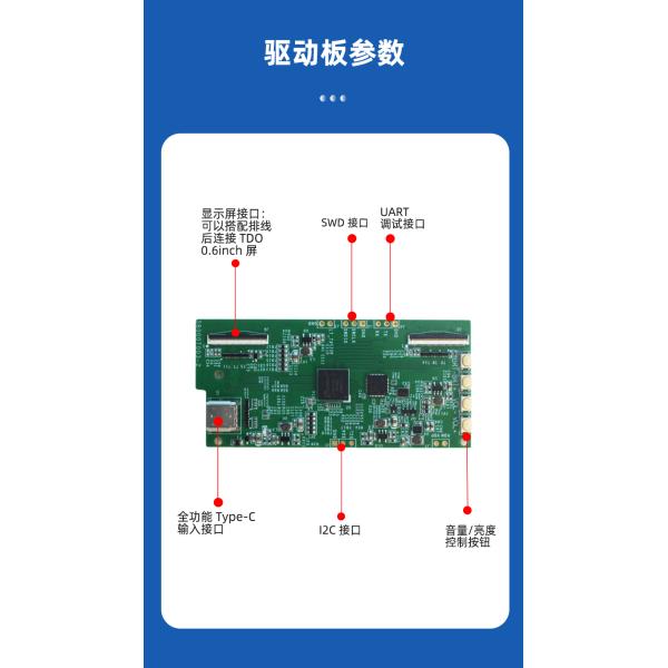 0.60-inch Micro OLED Display | 3000 Brightness, 120Hz High Refresh Rate, Dual Interfaces (I2C/MIPI) Suitable for Outdoor Detection / VR Devices, HD