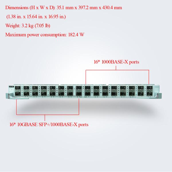 ES1D2S16SX2S 16-Port 10GE SFP+ Interface Card S7700