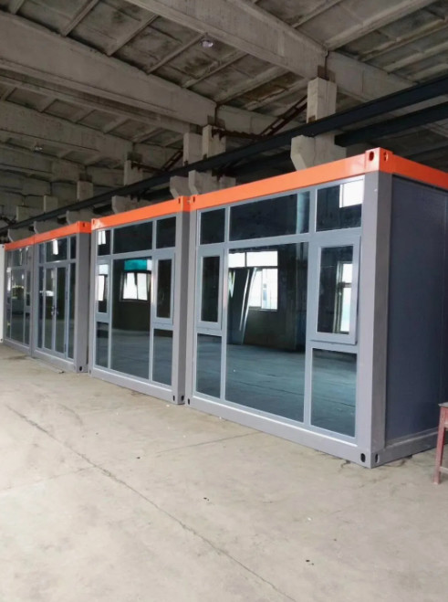 Prefabricated Container Building Shop Showroom Office Container Weather Resistance