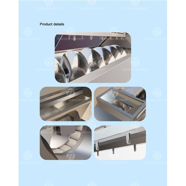 3500KG/H Vegetable Processing Machine Spiral Shaft Potato Peeling Machine
