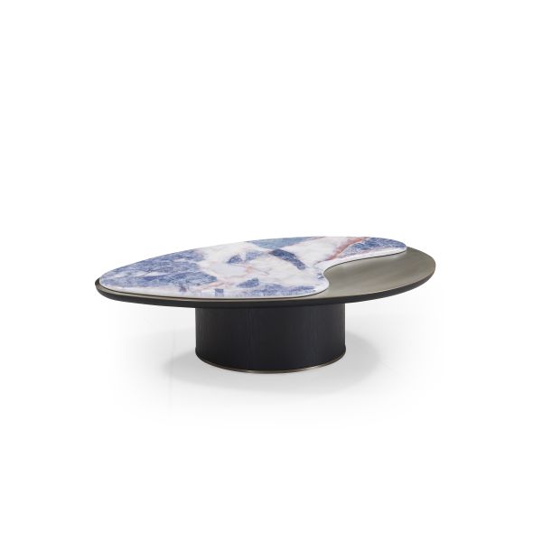 Marble Top Wooden Base Coffee Table Living Room Sofas Center Table with Sintered Stone Tea Table