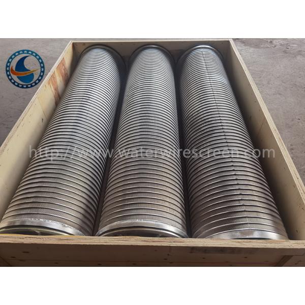 Stainless Steel 304 Johnson 0.5mm Slot Reverse Wedge Wire Screen