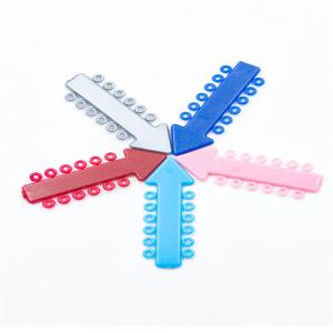 China Dental Orthodontic Ligature Ties , Colorful Braces Brackets Rubber Bands on sale