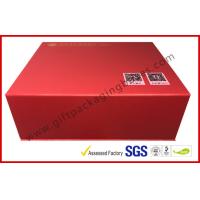 China Red special paper Magnetic Luxury Gift Boxes with silk paper tray for sale