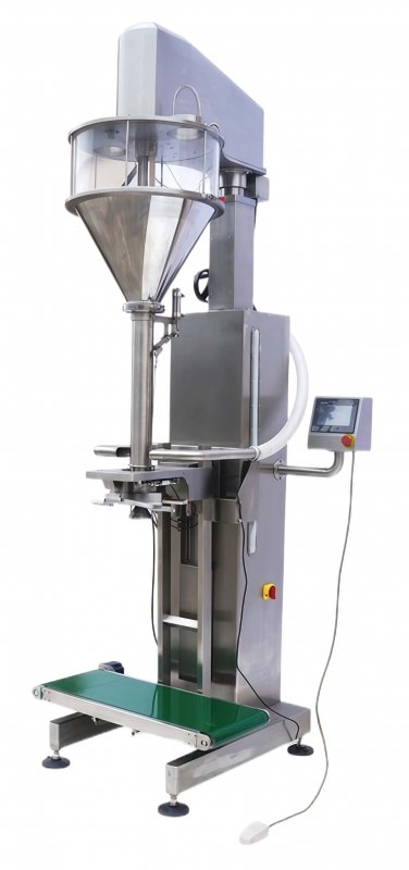 50kg Milk Powder Semi Automatic Flour Packing Machine Bottom Up Filling Bagging Equipment
