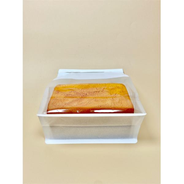 Custom Logo Long Baguette Bread Bag With Transparent Design 0.5kg Weight Recycled Paper Plastic Bag