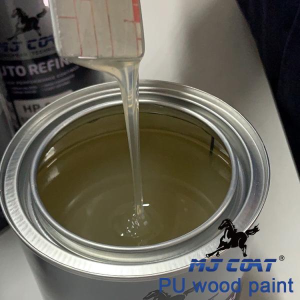 Drying Low Odor PU Wood Paint Smooth Finish Coat In 2-3 Hours Waterproof Easy Apply
