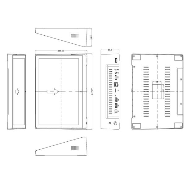 Android Os 10.1 Inch Tablet PC 1280x800 IPS Screen All-In-One Desktop Computers