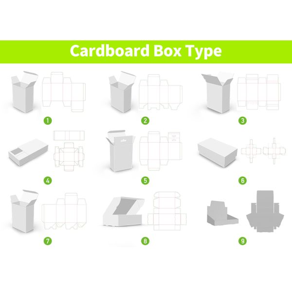 Custom Printed Rectangle Cardboard Packaging Box with CMYK+PMS Printing and Waterproof Coating for Food Packaging