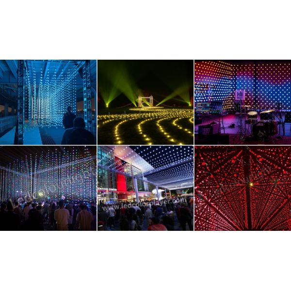 String Light 3D Christmas Ball Pixel LED Light for Holiday Party Stage Decoration
