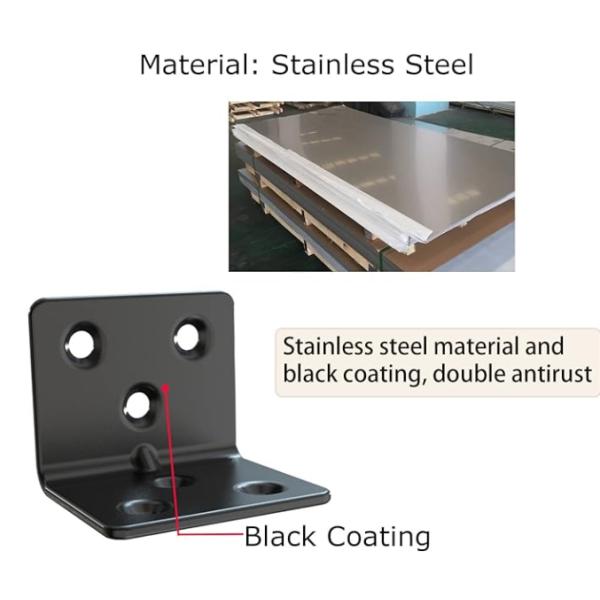 Anodized Corner Right Angle Metal Bracket Extruded Aluminum Brackets Hardware