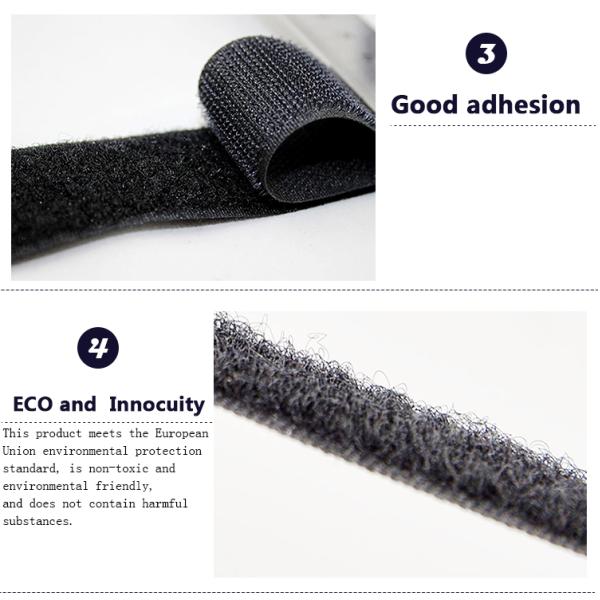 3/4inch 50mm Factory Black white Hook and Loop fastener Tape Roll