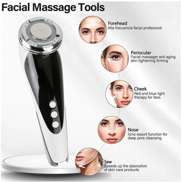 Home EMS Microcurrent Face Lift Machine RF Handheld Skin Tightening Facial Massager