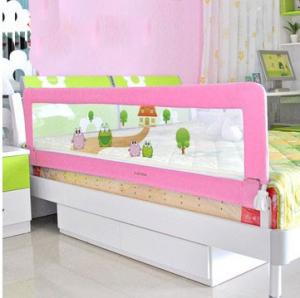 China Customized Steel Child Bed Rails With Woven Net / Child Bed Safety Rail on sale