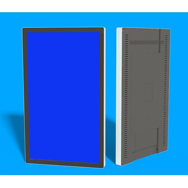 32 inch hospital consultation room entrance split screen call queue system standalone led digital signage