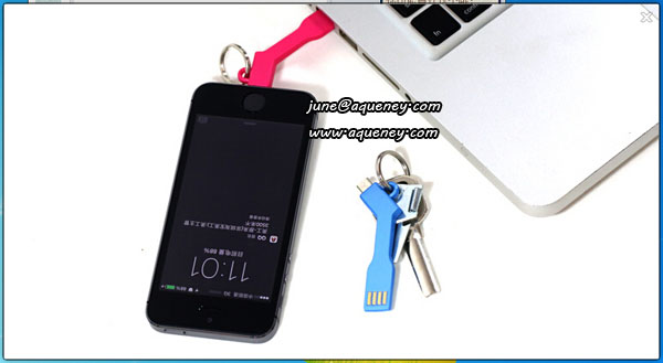 USB Key Shape USB Charge Line Sync Data Cable factory low price supply