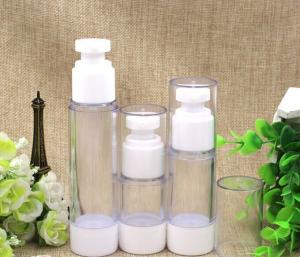 15ml 30ml  50ml cosmetics trial samples airless bottle vacuum flask emulsion squeeze bottle small plastic bottle