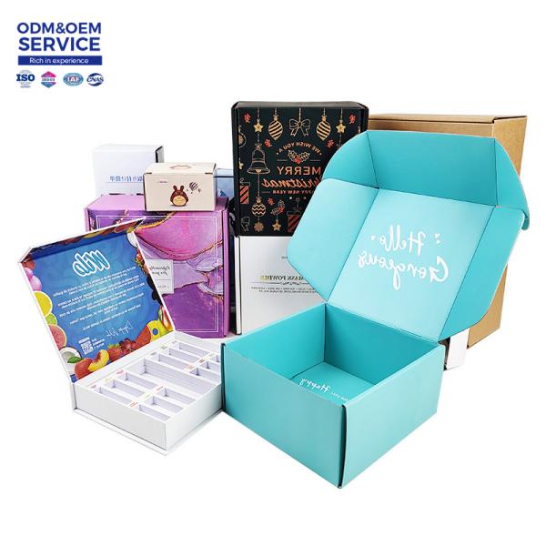 Packaging Box Custom Logo Wholesale Paperboard Custom Printed Recyclable Kraft Drawer Paper for Cosmetic Rigid Boxes