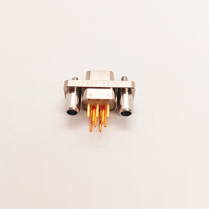 J30J Micro-D Connector with Aluminum Alloy Shell 9 Gold-Plated Pins GJB2446 & M83513 Compliant