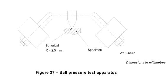 IEC 60884-1 Ball Pressure IEC Test Equipment For Heat Resistance