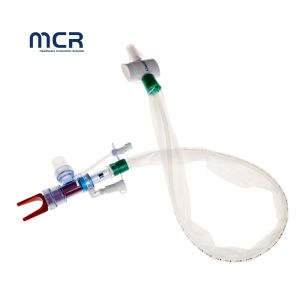 Disposable 72H L-Piece Closed Suction Catheter Atuo-Flush