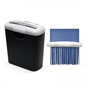 China Mini Household Strip-Cut Paper Shredder A4 6 Sheets Office Electric Silent Shredder on sale