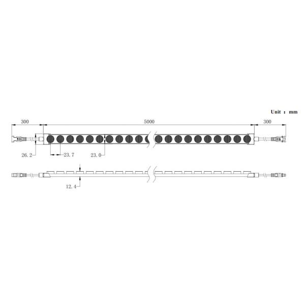 FPC 6500k Flexible LED Strip Lights With Different Beam Angle