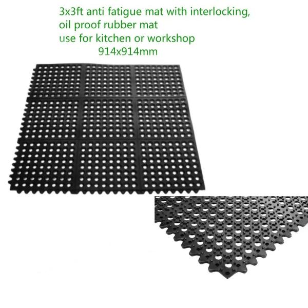 Anti-Static Rubber Hole Mat Static Dissipative Rubber Mat Punctured Anti-Static Rubber Mat