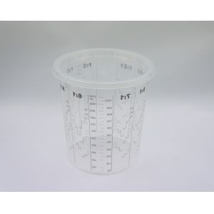1300 ml Disposable Mixing cup Auto Plastic Single Use plastic pots measuring