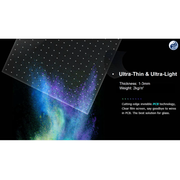 Ultra-Thin 1-3 mm High Transparency 95% Cuttable & Bendable LED Film Screen Flexible LED Display